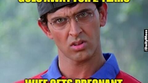 Goes away for 2 years wife gets pregnant meme