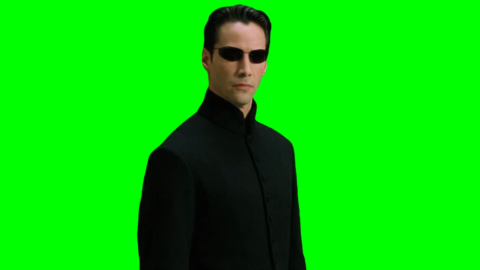 Neo Stopping Bullets free green screen meme