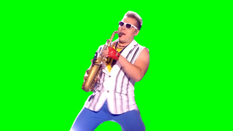 Epic Sax Guy free green screen meme