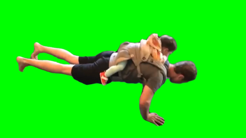 Mark Zuckerberg Doing Pushups free green screen meme