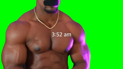 Ashton Hall Morning Routine green free screen meme