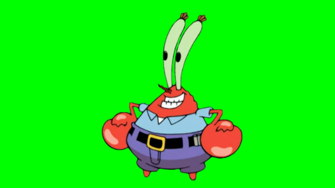 Squidward saying free green screen meme