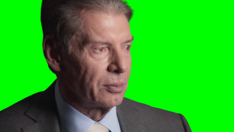 Vince McMahon crying free green screen meme
