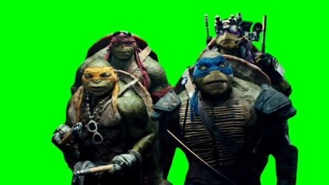 Teenage Mutant Ninja Turtles Beatboxing in the Elevator free green screen meme