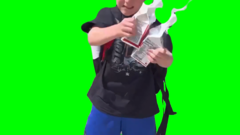 Kid imitating Steve Austin free green screen meme