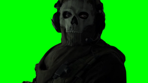 Sad Ghost Staring free green screen meme