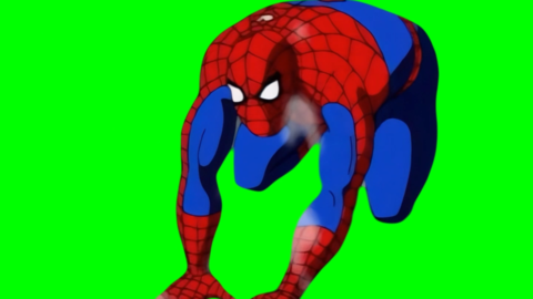 Spider-Man screaming free green screen meme