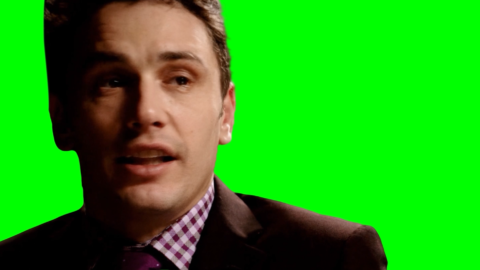 James Franco singing Firework free green screen meme