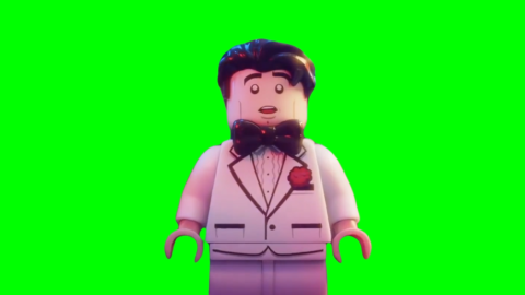 LEGO Batman falling in love free green screen meme