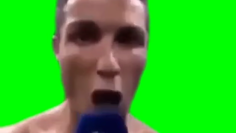 Cristiano Ronaldo "SIUUUU" free green screen meme
