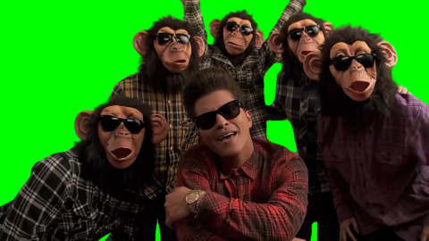 Bruno Mars saying free green screen meme