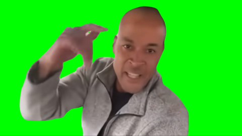 David Goggins saying free green screen meme