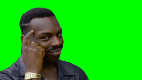Roll Safe free green screen meme