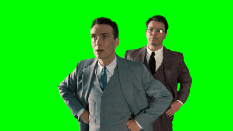 Oppenheimer Looking free green screen meme