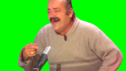 El Risitas Laughing free green screen meme