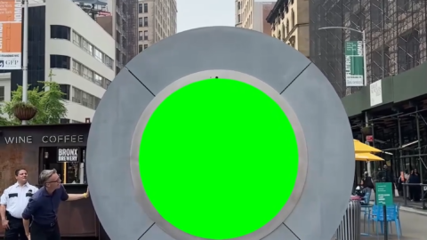 New York Dublin Portal free green screen meme