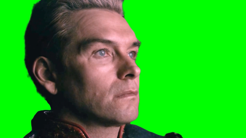 Homelander watching free green screen meme