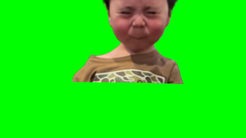 Baby being shy and blushing free green screen meme