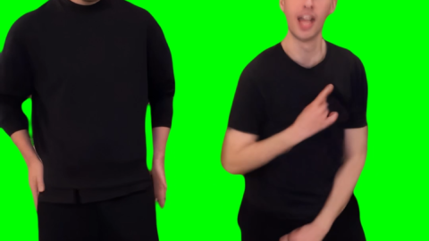 MrBeast and JerseyyJoe dancing free green screen meme