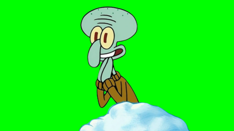 Squidward saying free green screen meme