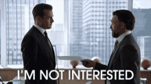 i'm not interested meme