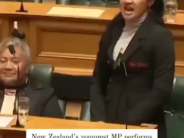 New zealand parliament haka dance meme