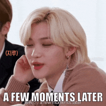 few moments later meme